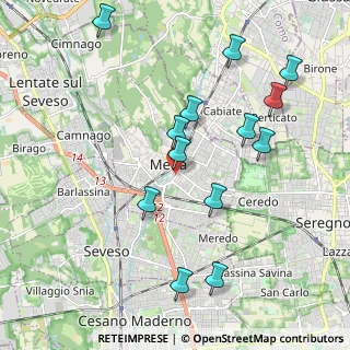 Mappa Viale Luigi Cadorna, 20821 Meda MB, Italia (2.10308)