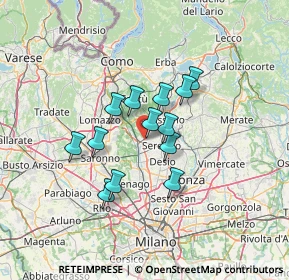 Mappa Via Adua, 20821 Meda MB, Italia (9.95923)