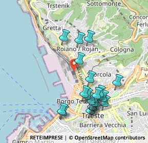 Mappa SS14, 34135 Trieste TS, Italia (0.9845)