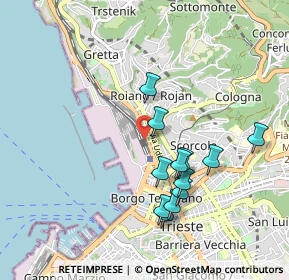 Mappa SS14, 34135 Trieste TS, Italia (0.8725)