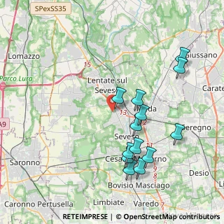 Mappa Via Pietro Maroncelli, 20825 Barlassina MB, Italia (4.02)
