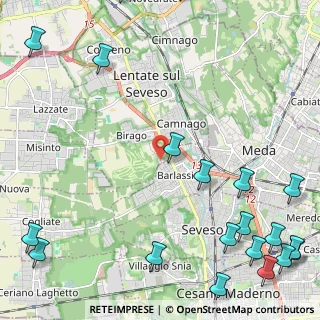 Mappa Via Pietro Maroncelli, 20825 Barlassina MB, Italia (3.5385)