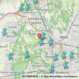 Mappa Via Pietro Maroncelli, 20825 Barlassina MB, Italia (2.995)