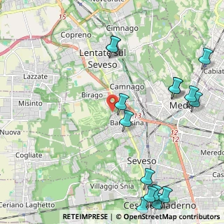 Mappa Via Pietro Maroncelli, 20825 Barlassina MB, Italia (2.88667)