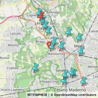 Mappa Via Pietro Maroncelli, 20825 Barlassina MB, Italia (2.28176)