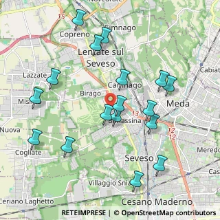 Mappa Via Pietro Maroncelli, 20825 Barlassina MB, Italia (2.11471)