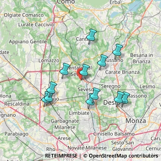 Mappa Via Pietro Maroncelli, 20825 Barlassina MB, Italia (6.9375)