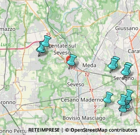 Mappa Via 11 Febbraio, 20030 Barlassina MB, Italia (5.26077)