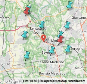 Mappa Via 11 Febbraio, 20030 Barlassina MB, Italia (4.18364)