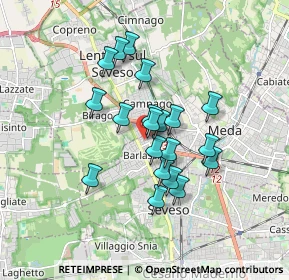 Mappa Via 11 Febbraio, 20030 Barlassina MB, Italia (1.3535)