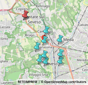 Mappa Via 11 Febbraio, 20030 Barlassina MB, Italia (1.69727)