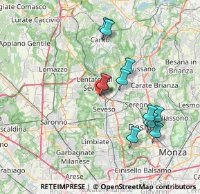 Mappa Via 11 Febbraio, 20030 Barlassina MB, Italia (6.59727)