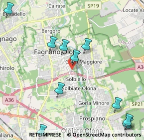 Mappa Via Giacomo Leopardi, 21054 Fagnano Olona VA, Italia (2.75909)