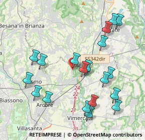 Mappa Via Evangelista Torricelli, 20865 Usmate Velate MB, Italia (4.33842)