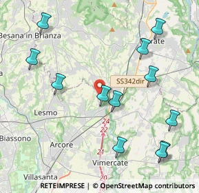 Mappa Via Evangelista Torricelli, 20865 Usmate Velate MB, Italia (4.775)