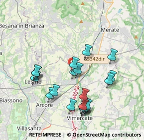 Mappa Via Evangelista Torricelli, 20865 Usmate Velate MB, Italia (3.79)