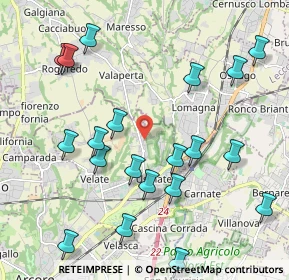 Mappa Via Evangelista Torricelli, 20865 Usmate Velate MB, Italia (2.339)