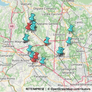 Mappa Viale IV Novembre, 21040 Cislago VA, Italia (7.6045)