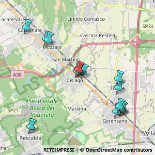 Mappa Viale IV Novembre, 21040 Cislago VA, Italia (2.33313)