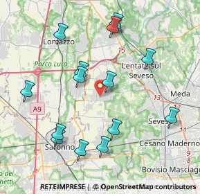 Mappa Viale del Cimitero, 20821 Meda MB, Italia (4.19143)