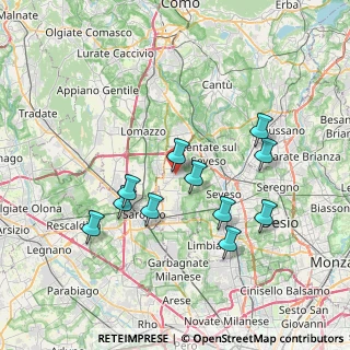 Mappa Viale del Cimitero, 20821 Meda MB, Italia (6.91727)