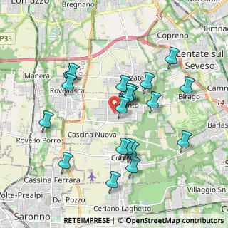 Mappa Viale del Cimitero, 20821 Meda MB, Italia (1.806)