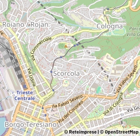 Mappa Via Strabone, 34134 Trieste TS, Italia (0.32308)