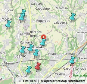 Mappa Via del Dosso, 20865 Usmate Velate MB, Italia (2.49455)