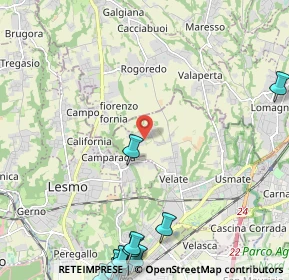 Mappa Via del Dosso, 20865 Usmate Velate MB, Italia (3.45167)