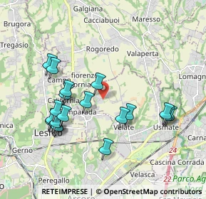 Mappa Via del Dosso, 20865 Usmate Velate MB, Italia (1.952)