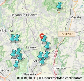 Mappa Via del Dosso, 20865 Usmate Velate MB, Italia (4.7775)
