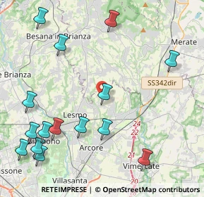 Mappa Via del Dosso, 20865 Usmate Velate MB, Italia (5.39533)