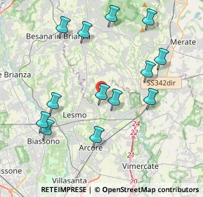 Mappa Via del Dosso, 20865 Usmate Velate MB, Italia (4.14462)