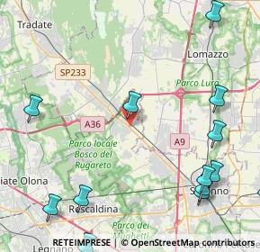 Mappa Via Roma, 21040 Cislago VA, Italia (6.35286)