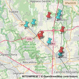 Mappa Via Roma, 21040 Cislago VA, Italia (4.43583)
