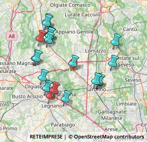 Mappa Via Roma, 21040 Cislago VA, Italia (7.6805)