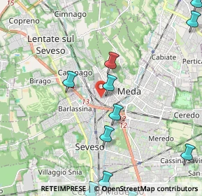 Mappa Via Libertà, 20036 Meda MB, Italia (2.92917)
