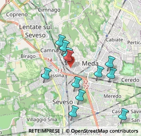 Mappa Via Libertà, 20036 Meda MB, Italia (1.7275)