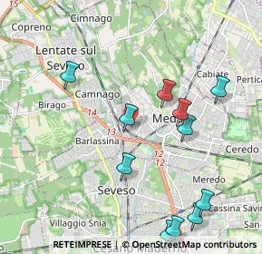 Mappa Via Libertà, 20036 Meda MB, Italia (2.44083)