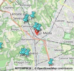 Mappa Via Libertà, 20036 Meda MB, Italia (2.2225)