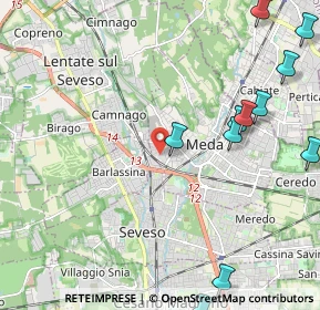 Mappa Via Libertà, 20036 Meda MB, Italia (2.82636)