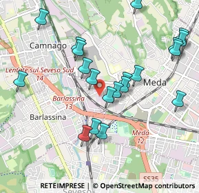Mappa Via Libertà, 20036 Meda MB, Italia (1.0265)