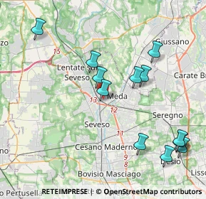 Mappa Via Libertà, 20036 Meda MB, Italia (4.38417)