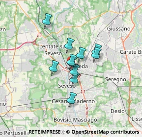 Mappa Via Libertà, 20036 Meda MB, Italia (2.12727)