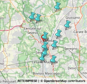 Mappa Via Libertà, 20036 Meda MB, Italia (3.19909)