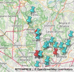 Mappa Via Libertà, 20036 Meda MB, Italia (9.346)