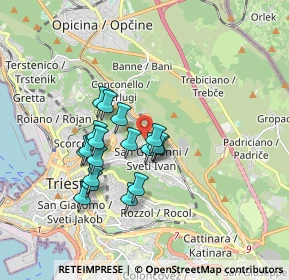Mappa Via Guglielmo De Pastrovich, 34127 Trieste TS, Italia (1.41778)