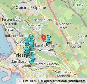 Mappa Via Guglielmo De Pastrovich, 34127 Trieste TS, Italia (1.60167)