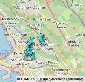 Mappa Via Guglielmo De Pastrovich, 34127 Trieste TS, Italia (1.61091)