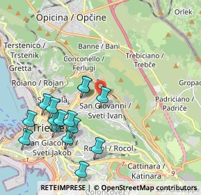 Mappa Via Guglielmo De Pastrovich, 34127 Trieste TS, Italia (2.148)